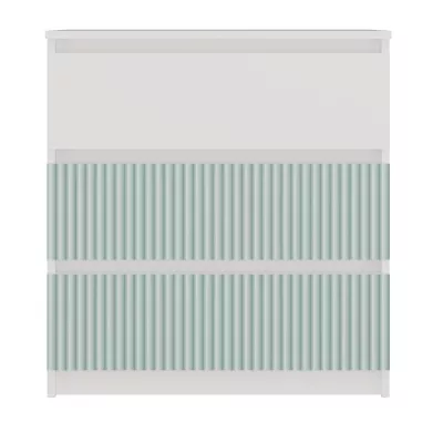 DUSTER komód gyerekszobába - fehér / menta