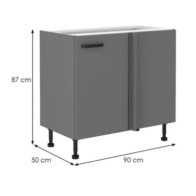 NELJA bővíthető sarokszekrény - szélesség 105 cm, antracit