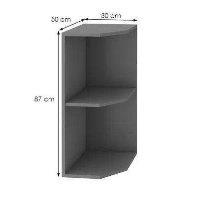 NELJA alsó sarokszekrény - szélesség 30 cm, antracit