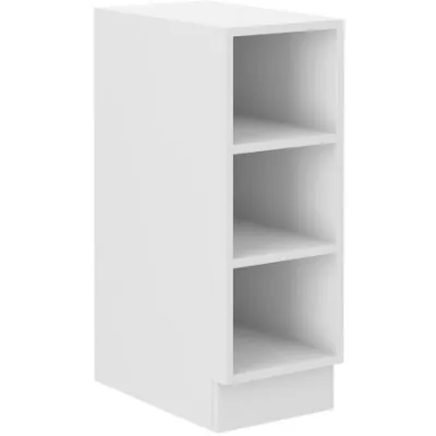 Alsó nyitott szekrény EDISA - szélesség 30 cm, fehér