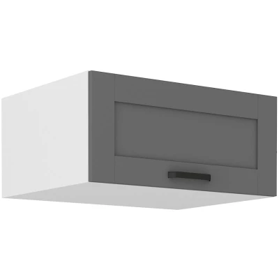 LAILI mély, elszívós szekrény - szélesség 80 cm, szürke / fehér
