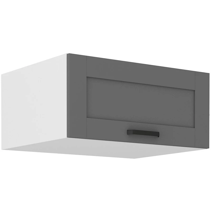 LAILI mély, elszívós szekrény - szélesség 80 cm, szürke / fehér