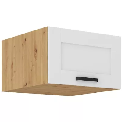 LAILI felső mély szekrény csuklós ajtókkal - szélesség 60 cm, fehér / artisan tölgy