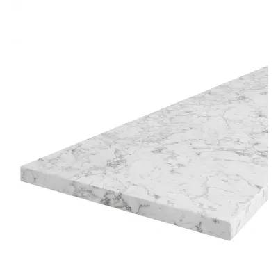 Konyhai munkalap JAIDA 4 - 150x120x3,8 cm, carara márvány