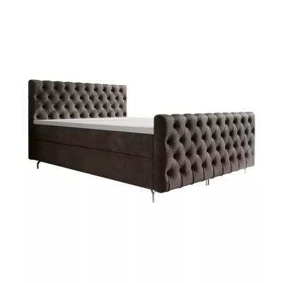 ADRIA PLUS kárpitozott ágy 180x200 tárolóhellyel - barna