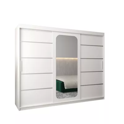 DONICELA 3 tükrös szekrény - 250 cm, fehér