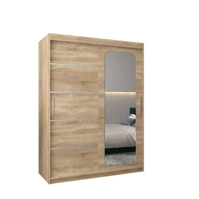 DONICELA 3 tükrös szekrény - 150 cm, sonoma