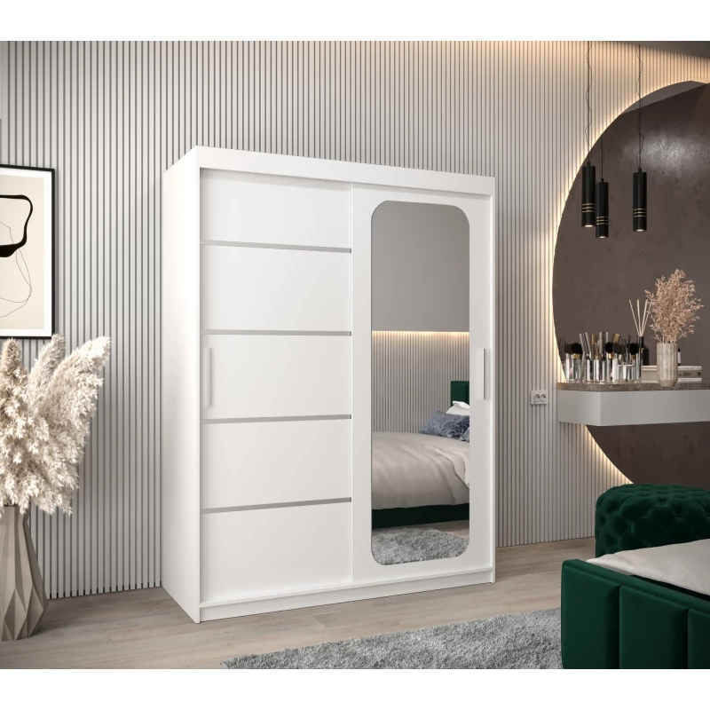 DONICELA 3 tükrös szekrény - 150 cm, fehér