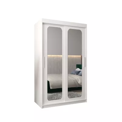DONICELA 2 tükrös szekrény - 120 cm, fehér