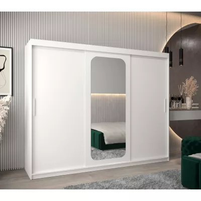DONICELA 1 tükrös szekrény - 250 cm, fehér