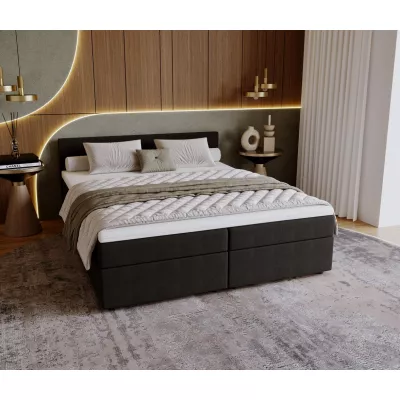 SUVI 2 kárpitozott ágy tárolóhellyel 180x200 - antracit