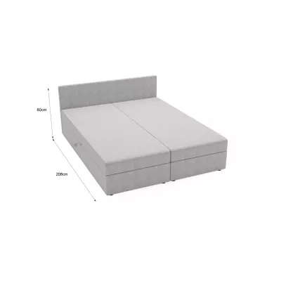 SUVI 2 kárpitozott ágy tárolóhellyel 160x200 - sötétkék