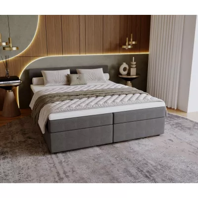 SUVI 1 kárpitozott ágy tárolóhellyel 160x200 - szürke