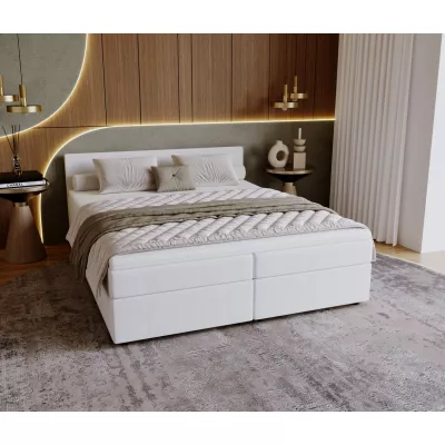 SUVI 1 kárpitozott ágy tárolóhellyel 160x200 - fehér
