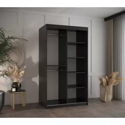 MATILDA 2 gardróbszekrény - 100 cm, fehér / ezüst