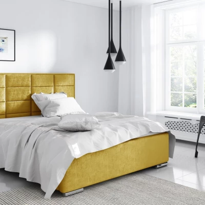 CAFFARA egyszemélyes ágy 120x200 - sárga