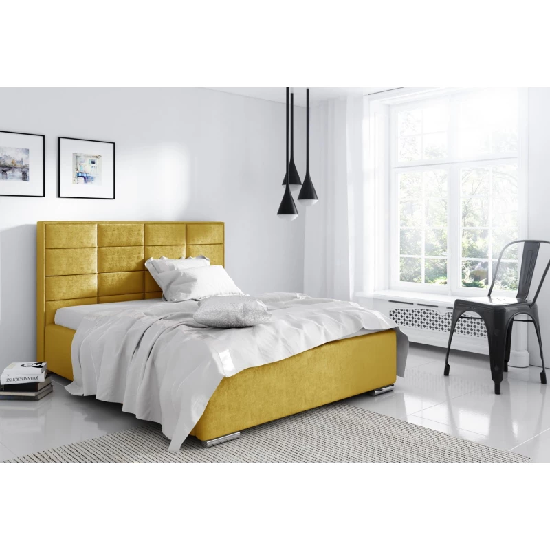 CAFFARA egyszemélyes ágy 120x200 - sárga