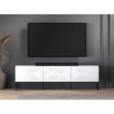 TV állvány ADELE 3 - fehér / fekete