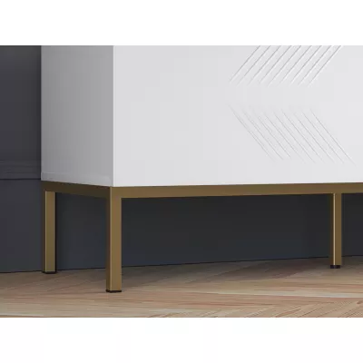 TV állvány ADELE 3 - fehér / arany