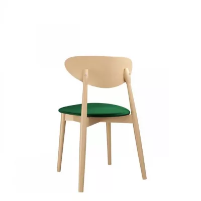 CIBOLO 4 kárpitozott szék az étkezőbe - bükk / zöld