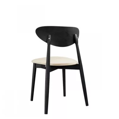 CIBOLO 4 kárpitozott szék az étkezőbe - fekete / krémszín 