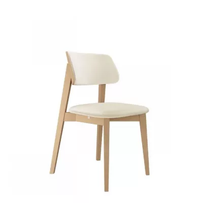 CIBOLO 2 kárpitozott konyhai szék - bükk / krémszín