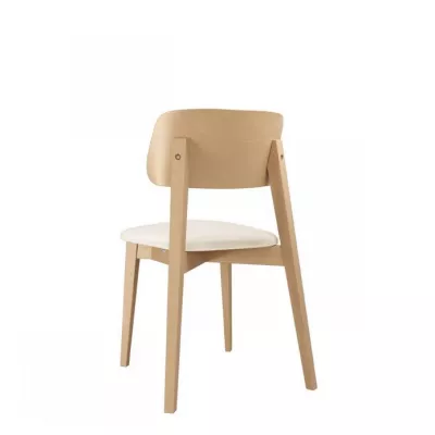 CIBOLO 2 kárpitozott konyhai szék - bükk / krémszín
