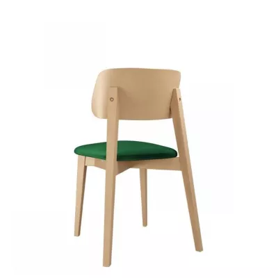 CIBOLO 2 kárpitozott konyhai szék - bükk / zöld