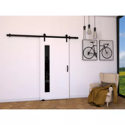BUSHLAND 7 beltéri fali tolóajtó - 76 cm, fehér