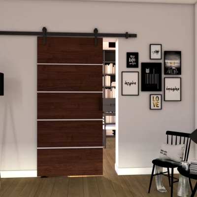 BUSHLAND 2 beltéri tolóajtó - 76 cm, wenge