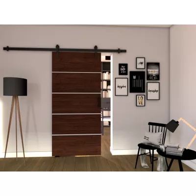 BUSHLAND 2 beltéri tolóajtó - 76 cm, wenge
