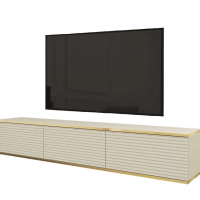 REFUGIO asztal TV alá - 175 cm, bézs