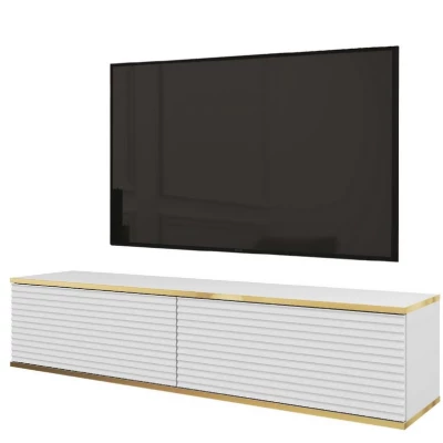REFUGIO asztal TV alá - 135 cm, fehér