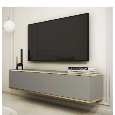 REFUGIO TV asztal - 135+I40 cm, szürke
