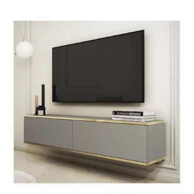 REFUGIO TV asztal - 135+I40 cm, szürke