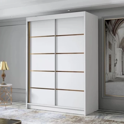 Keskeny gardrób 120 cm STOWEL - fehér