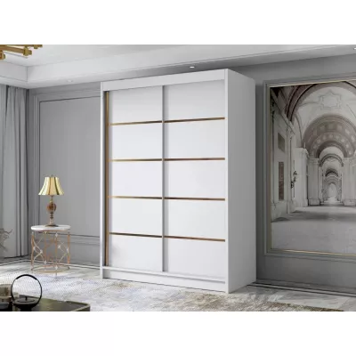 Keskeny gardrób 120 cm STOWEL - fehér