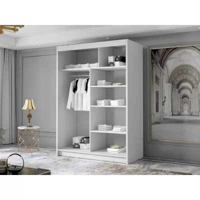 Keskeny gardróbszekrény 120 cm STOWEL - fekete