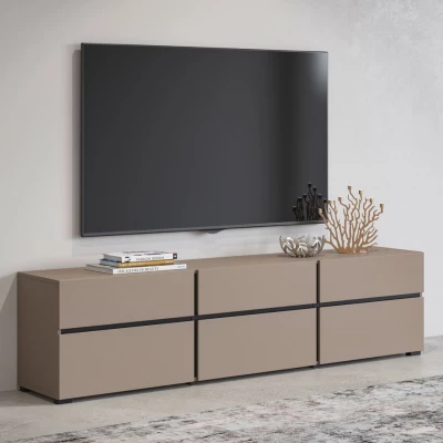 TV állvány GLENROSE - kongó / fekete