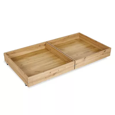 Fiókos gyerekágy alatti fiók 80x160 ALABANA - tölgyfa