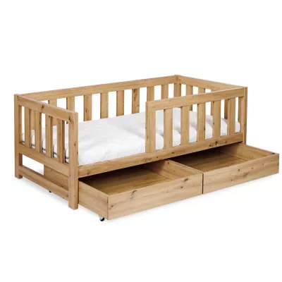 Fiókos gyerekágy alatti fiók 80x160 ALABANA - tölgyfa