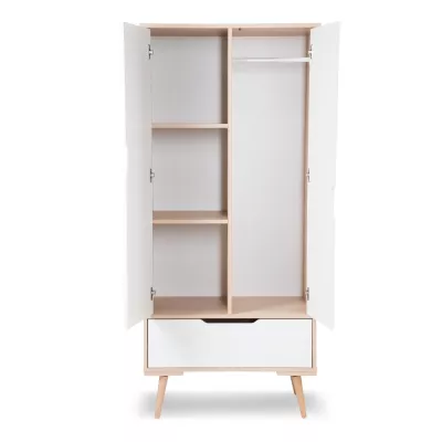 Kombinált szekrény 80 BRELA - bükk / fehér