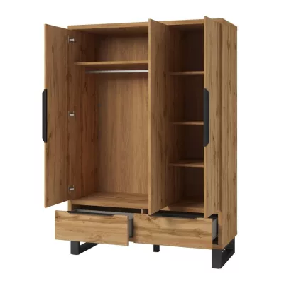 Kombinált gardrób 145 cm BULLARD - wotan tölgyfa