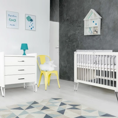 Rácsos kiságy 70x140 SISA - fehér