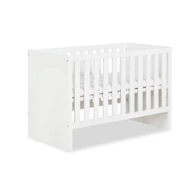 Rácsos kiságy 60x120 ALABANA korláttal - fehér