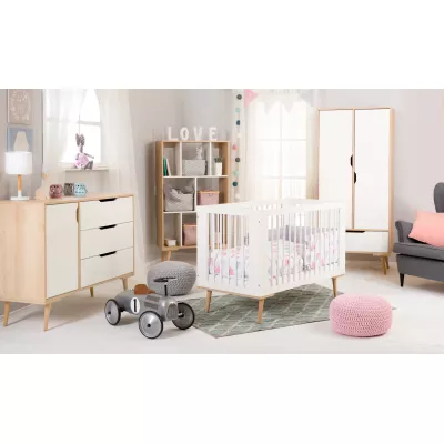 Babaágy 60x120 BRELA - fehér