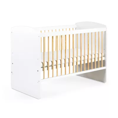 Rácsos kiságy 60x120 BETSY 2 - fehér / fenyő