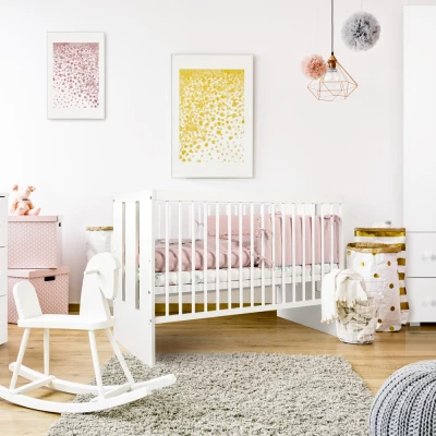 Rácsos kiságy 60x120 REVI - fehér