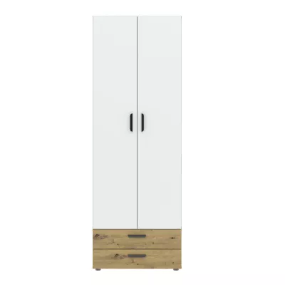 Kétajtós szekrény 74 cm fiókokkal RICHLAND - artisan tölgyfa