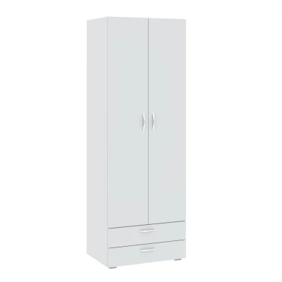Kétajtós szekrény 74 cm fiókokkal RICHLAND - fehér